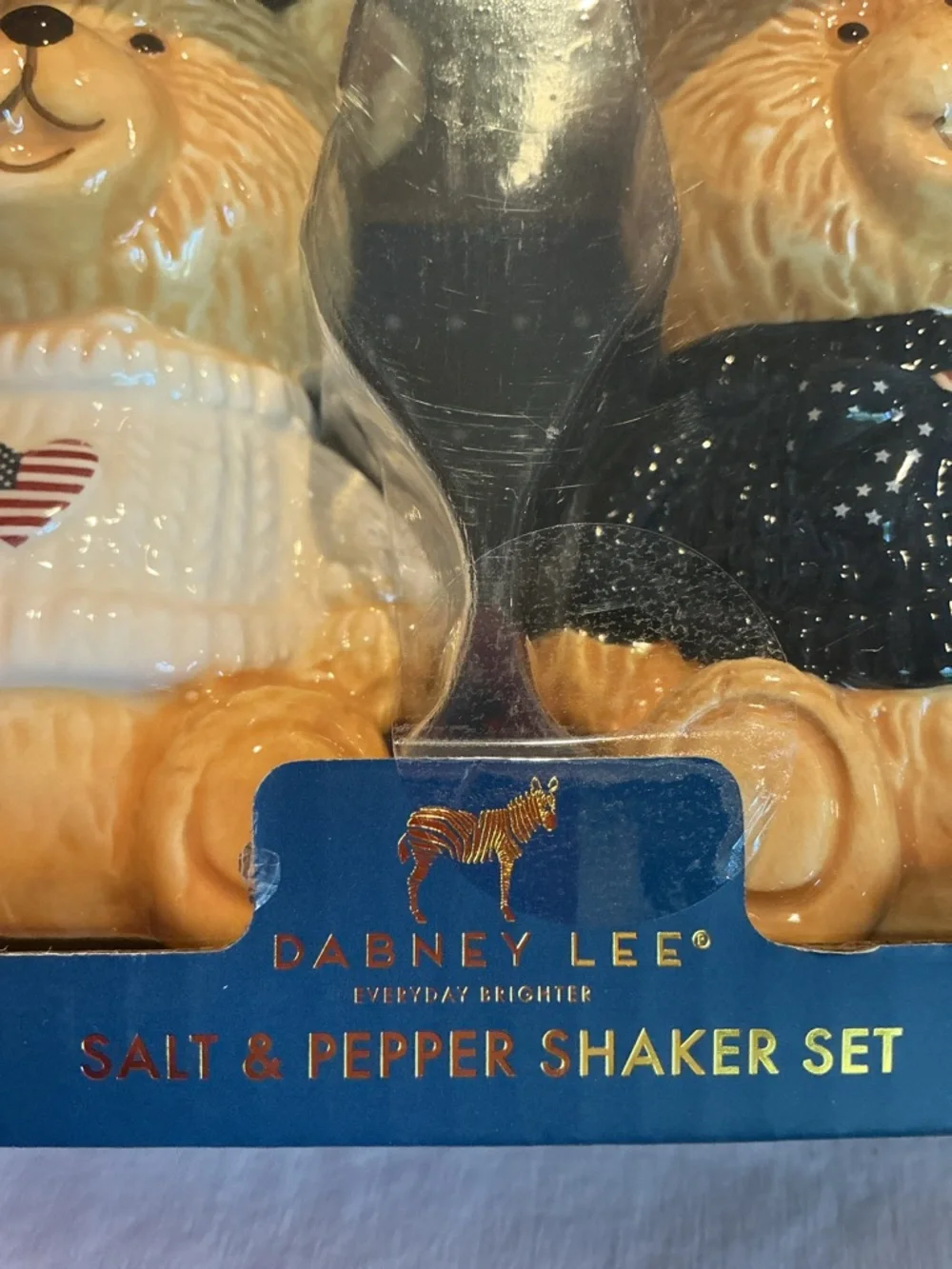 Dabney Lee Patriotic Bears Salt & Pepper Shaker Set